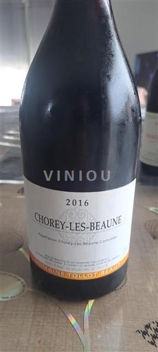 Bourgogne Chorey-lès-beaune Domaine Tollot-Beaut 2016