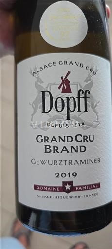 Alsazia Gewürztraminer Grand Cru Dopff Grand Cru Brand Gewurztraminer 2019