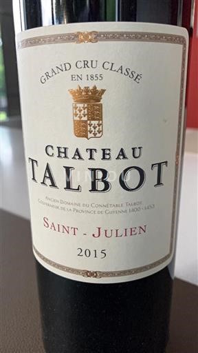 Bordeaux Saint-Julien Grand Cru Talbot 2015
