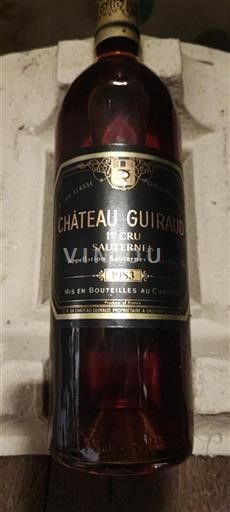 Bordeaux Sauternes Premier Cru Château Guiraud 1983