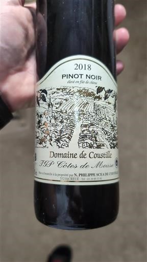 Regionen des Ostens Côte de Meuse Domaine Coustille 2018