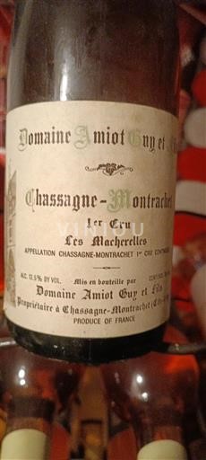 Burgund Chassagne-Montrachet Premier Cru Domaine Amiot Guy et Fils Les Macherelles Ohne Jahrgang