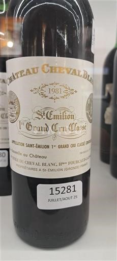 Bordeaux Saint-Émilion Grand Cru Château Cheval Blanc 1981