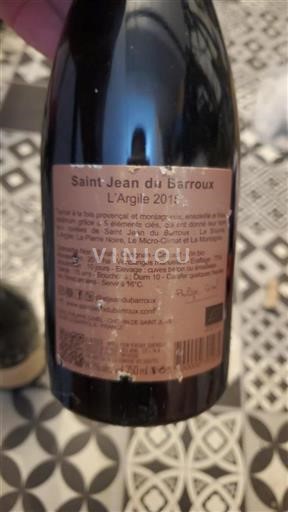 Valle del Rodano Ventoux Saint Jean du Barroux L'Argile 2015
