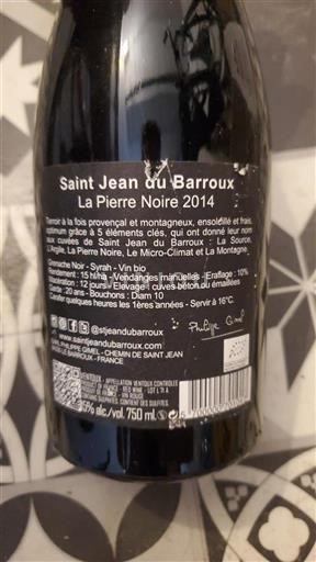 Valle del Rodano Ventoux Saint Jean du Barroux La Pierre Noire 2014