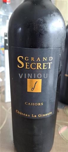 Sudoeste Cahors Château La Gineste Grand Secret 2016