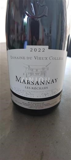 Borgogna Marsannay Domaine Vieux Collège Les Récielles 2022