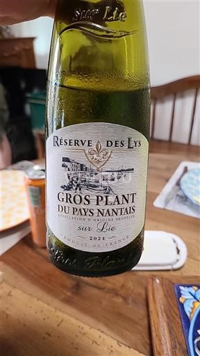 Valle della Loira Gros-plant-del-paese-nantese Réserve des Lys 2024