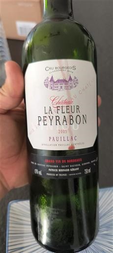 Bordeaux Pauillac Cru Bourgeois Château La Fleur Peyrabon 2005