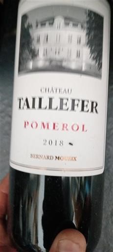 Bordeaux Pomerol Château Taillefer 2018