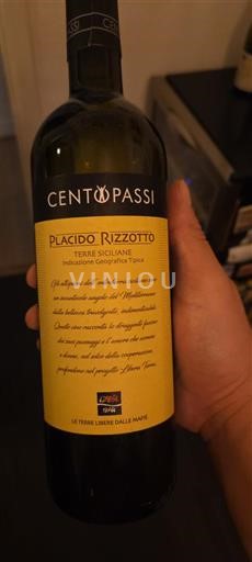 Vin Rouge sec Placido Rizzotto Centopassi Non millésimé Italie Sicile DOC