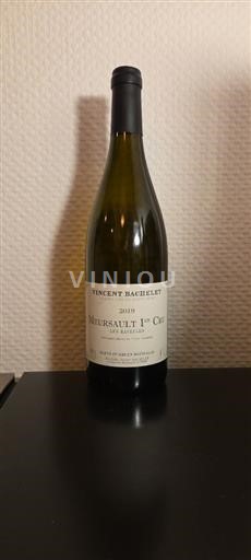 Borgonha Meursault Premier Cru Vincent Bachelet Les Ravelles 2019