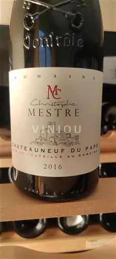 Vale do Ródano Châteauneuf-du-Pape Domaine Christophe Mestre 2016