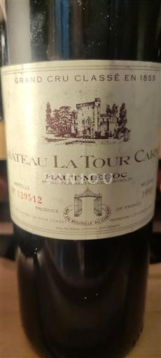 Bordeaux Haut-Médoc Grand Cru Château La Tour Carnet 1990