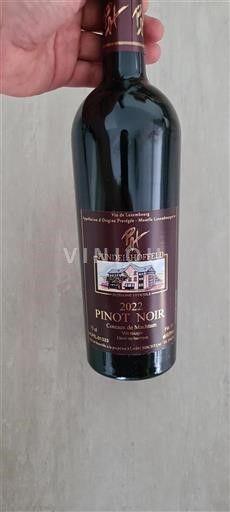Vin Rouge sec Coteaux de Machtum Pundel-Hoffeld 2022 Luxembourg Moselle luxembourgeoise