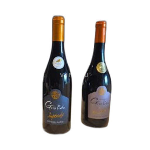 Vin Rouge sec Impériale Domaine Gros Pata 2022 France Vallée du Rhône Côtes-du-rhône AOC