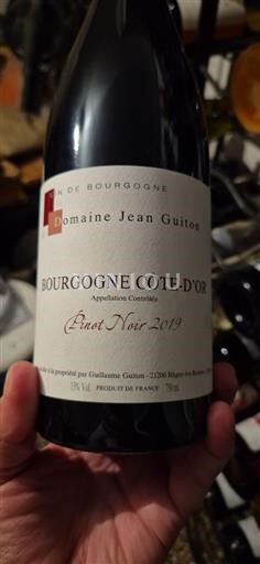 Burgundsko Burgundsko Côte d'Or Domaine Jean Guiton Pinot Noir 2019