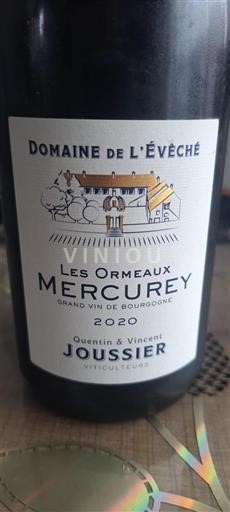 Bourgondië Mercurey Domaine L'Évêché Les Ormeaux 2020