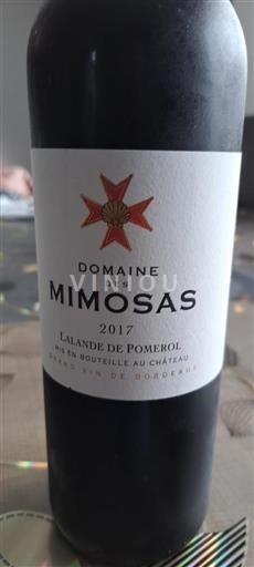 Bordeaux Lalande-de-pomerol Domaine Des Mimosas 2017