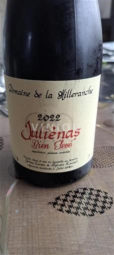 Beaujolais Juliénas Domaine La Milleranche Bien Élevé 2022