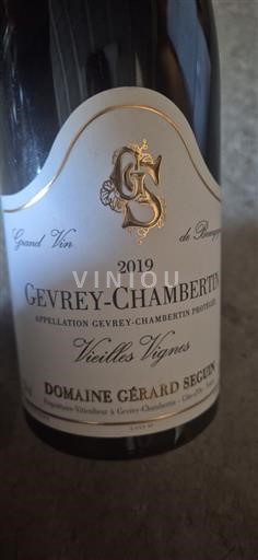 Burgundy Gevrey-Chambertin Domaine Gérard Seguin Vieilles Vignes 2019