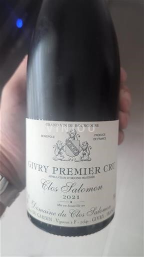 Burgundy Givry Premier Cru Domaine Clos Salomon Clos Salomon 2021