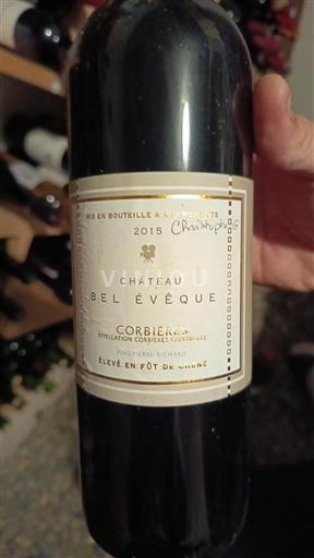 Vin Rouge sec Château Bel Évêque 2015 France Languedoc Corbières