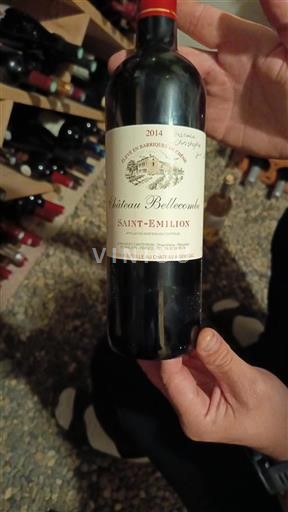 Bordeaux Saint-Émilion Château Bellecombe 2014