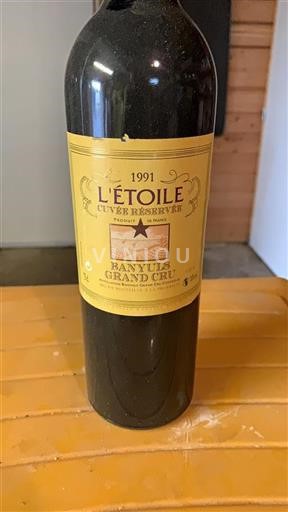 Roussillon Banyuls Grand Cru Grand Cru L'Étoile Cuv%c3%a9e R%c3%a9serv%c3%a9e 1991