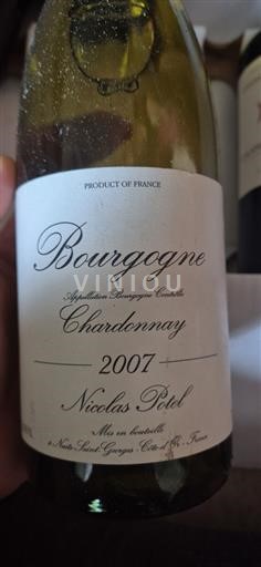 Bourgogne Nicolas Potel Chardonnay 2007