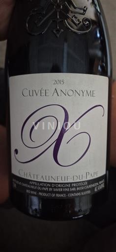 Valle del Rodano Châteauneuf-du-Pape Cuvée Anonyme 2015