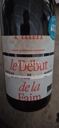 Rhône Valley Côtes-du-Rhône Château Manissy Le Début de la Faim 2021