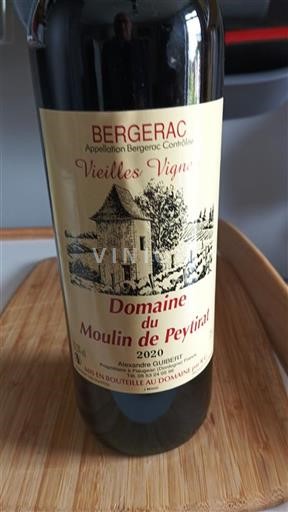 Sudoeste Bergerac Domaine Moulin de Peytirat Vieilles Vignes 2020