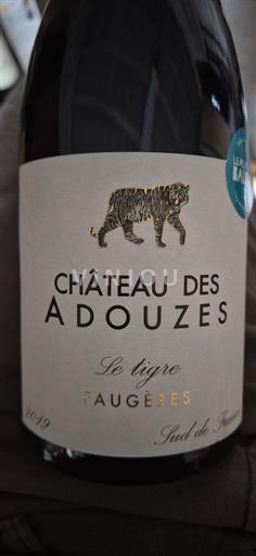 Languedoc Faugères Château Des Adouzes Le tigre 2019