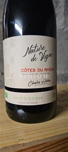 Rhônen laakso Côtes-du-rhône Charles Adelin Nature de Vigne 2023