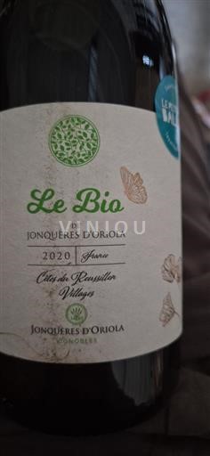 Roussillon Côtes del Roussillon Villages Jonquères Oriola Le Bio 2020