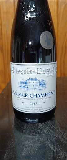 Loire Valley Saumur-Champigny Plessis-Duval 2017