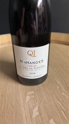 Bourgogne Maranges Premier Cru Quentin Jeannot La Fussi%c3%a8re 2019