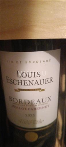 Vin Rouge sec Louis Eschenauer 2023 France Bordeaux