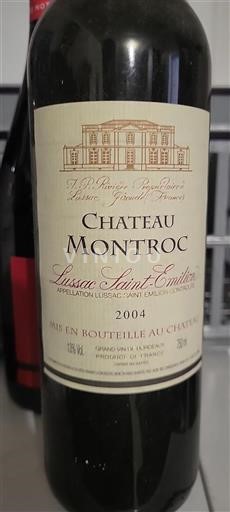 Bordeaux Lussac-saint-émilion Château Montroc 2004