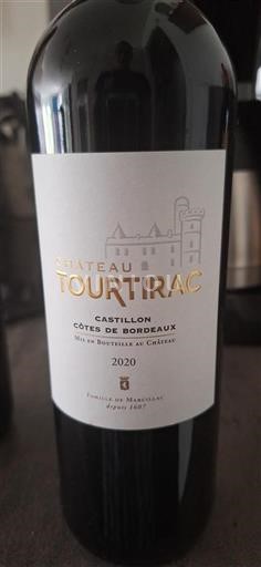 Bordeaux Castillon Côtes de Bordeaux Château Tourtirac 2020