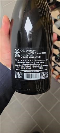 Valle del Rodano Châteauneuf-du-Pape Xavier Vins Anonyme 2022