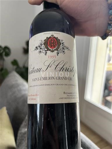 Burdeos Saint-Émilion Gran Cru Grand Cru St. Christophe 1995