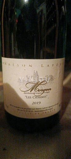 Beaujolais Morgon Maison Lafon Les Charmes 2019