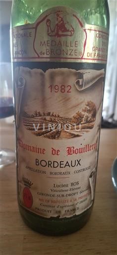 Bordeaux Domaine Bouillerot 1982