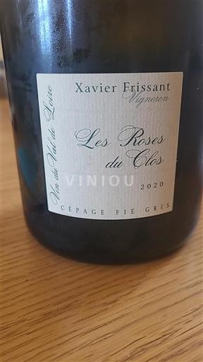 Vallée de la Loire Xavier Frissant Les Roses du Clos 2020