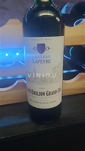 Bordeaux Saint-Émilion Grand Cru Grand Cru Château Lapeyre 2014