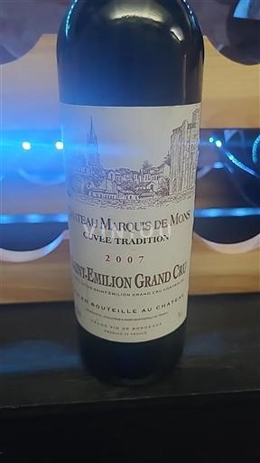 Bordeaux Saint-Émilion Grand Cru Grand Cru Château Marquis de Mons Tradition 2007