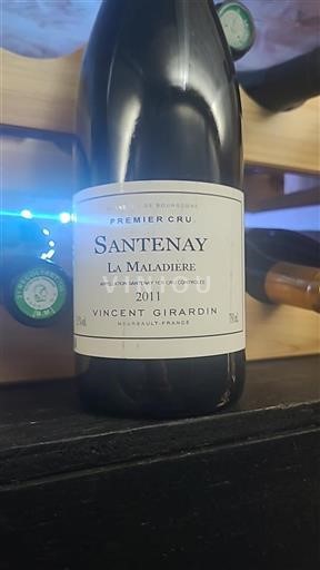 Bourgogne Santenay Premier Cru Vincent Girardin La Maladière 2011