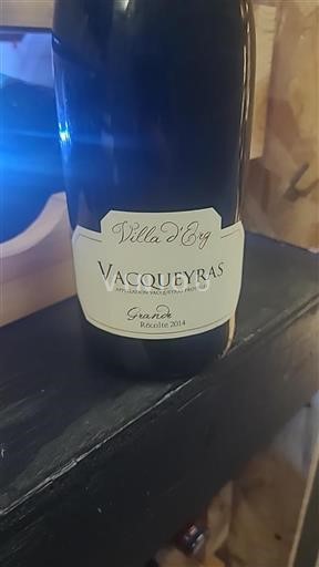 Valle del Ródano Vacqueyras Villa Erg Grande 2014
